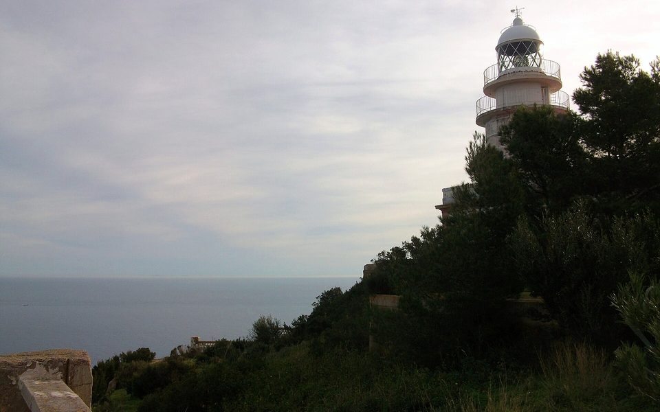 Fyret på Cap de Sant Antoni over Xàbias kyst