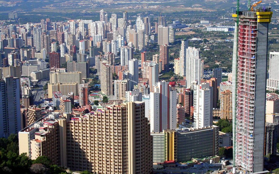 Udsigt over Benidorm fra Serra Gelada nær La Creu