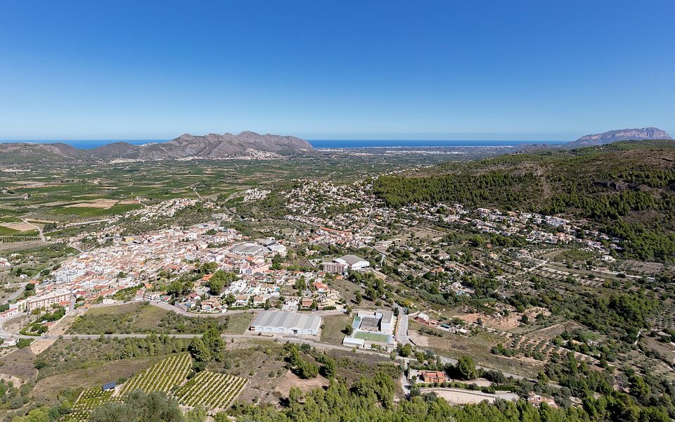 Orbas landsby og Girona-dalen i Marina Alta